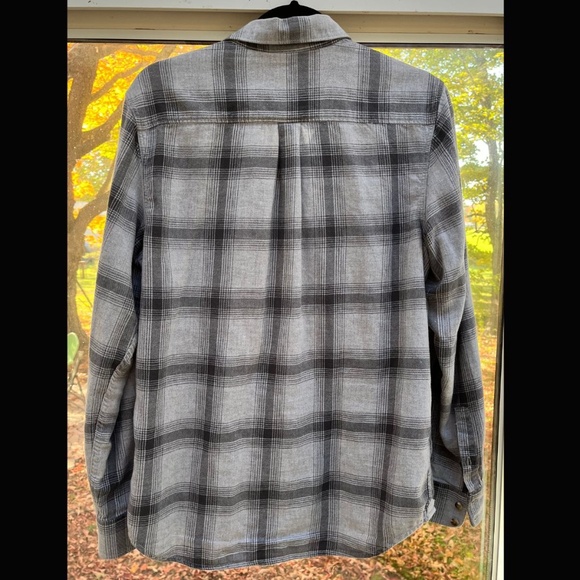 Vans Grey Flannel "Off the Wall" Button-Down Shirt - Men's Size Small - Picture 7 of 7